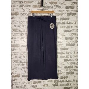 Polo Jeans Co. Ralph Lauren Sweat Pants Men's Medium Blue Drawstring Crest Logo